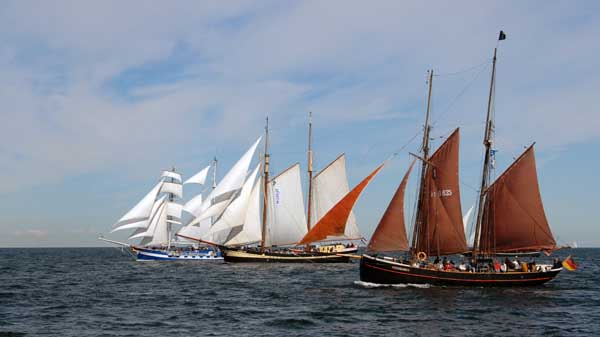 Regatta auf der Hanse Sail