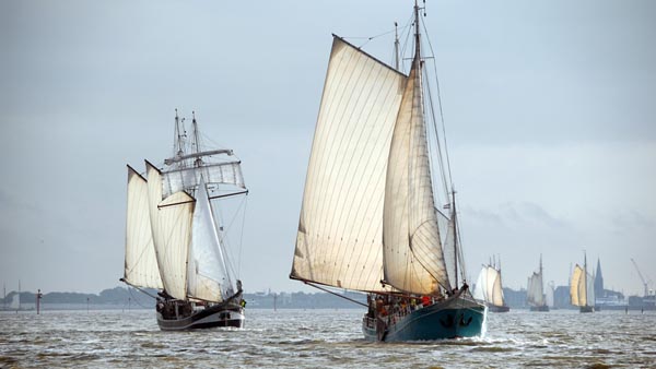 Sailing on the Wadden Sea