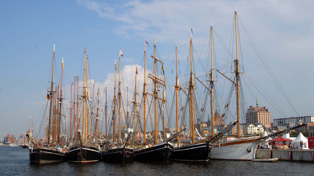 Hanse Sail Rostock mit Segelschiffen Tallship-fan von Fotos bei