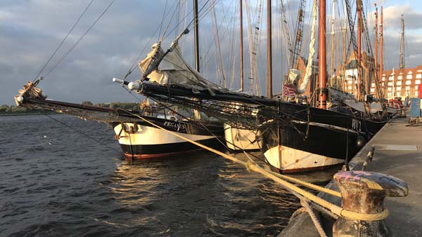Evening atmosphere before the Hanse Sail Rostock