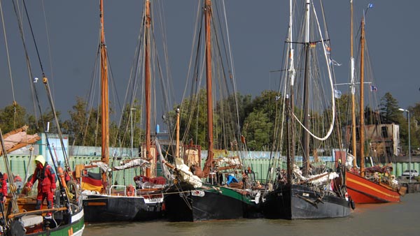 Gäste im Außenhafen von Glückstadt